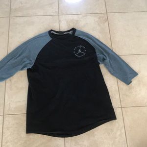 Jordan black three quarters shirt